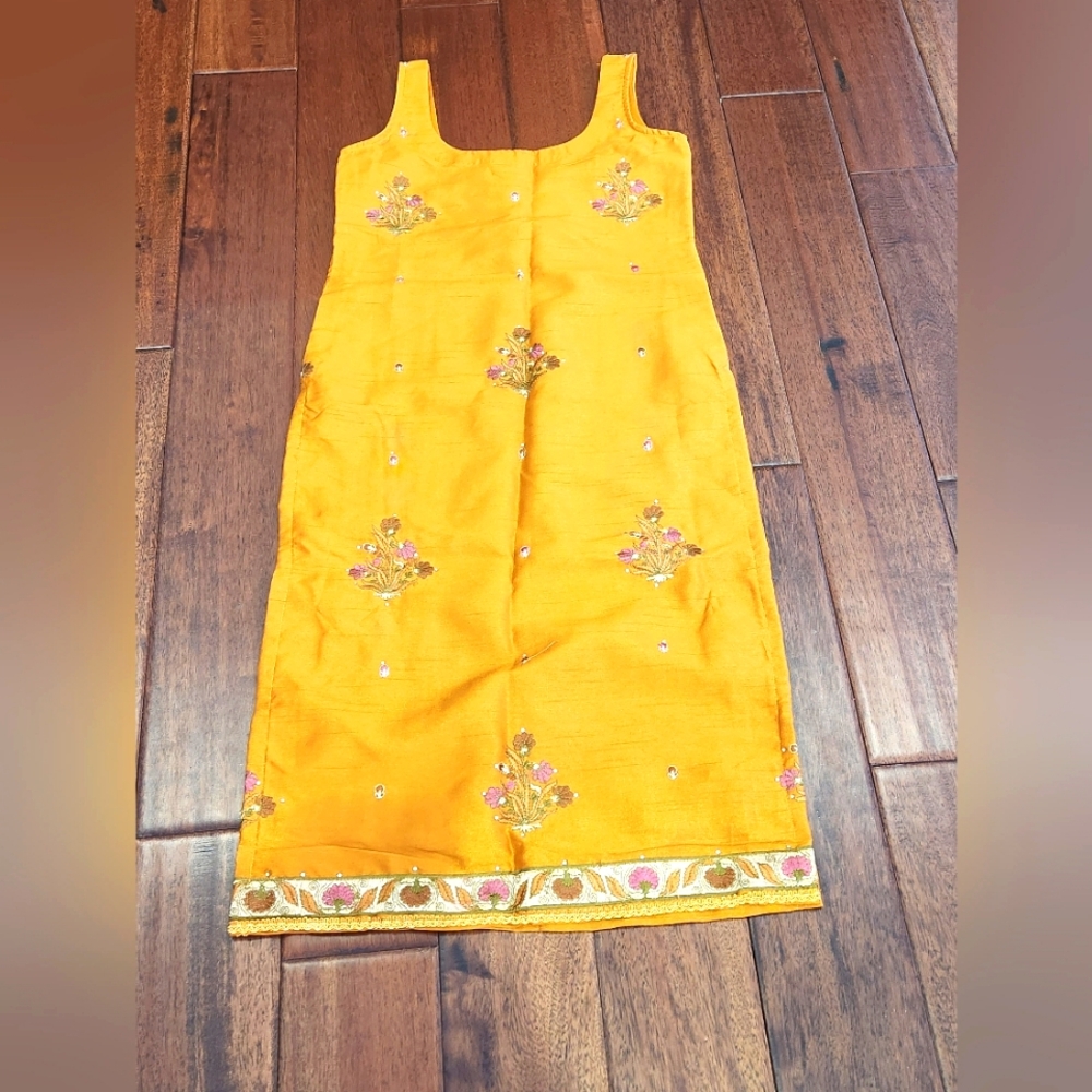 XS mustard gold suit